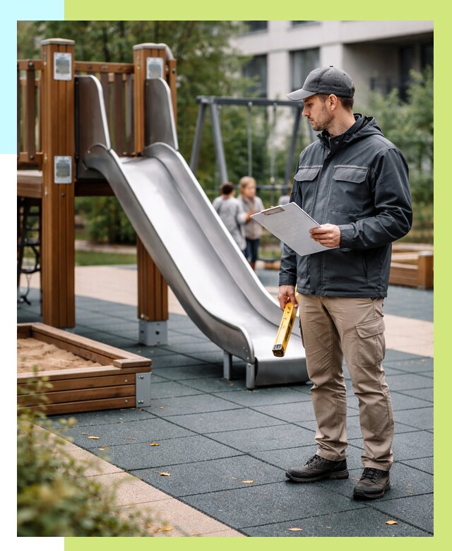 Сертификация детских площадок в Снежинске от 25980 р. | Алешин-Снж