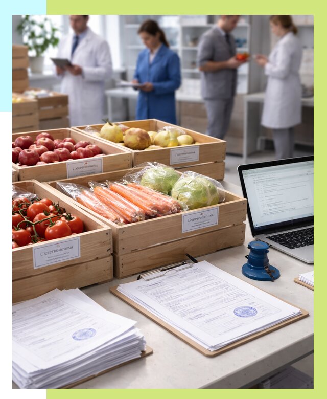 Сертификация овощей и фруктов в Снежинске от 8833 р. | Алешин-Снж
