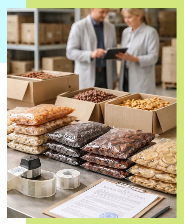 Сертификация сухофруктов в Снежинске от 12470 р. | Алешин-Снж под ключ