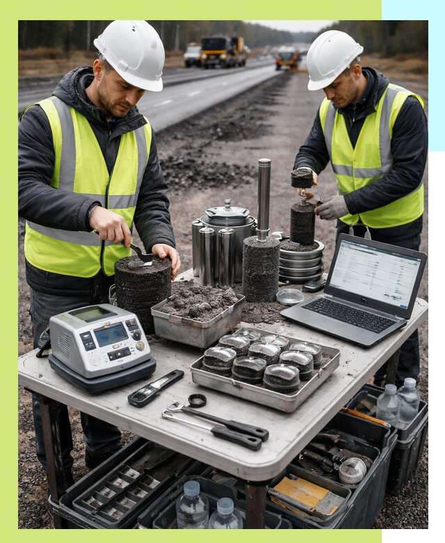 Сертификация асфальта: испытания и подтверждение в Снежинске