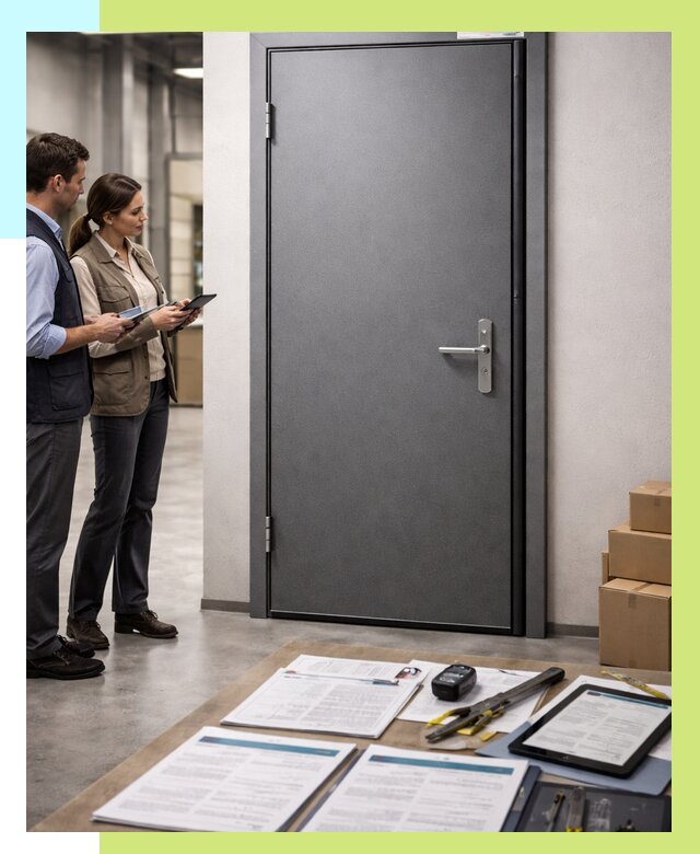 Сертификация противопожарных дверей в Снежинске от 9353 р. | Алешин-Снж