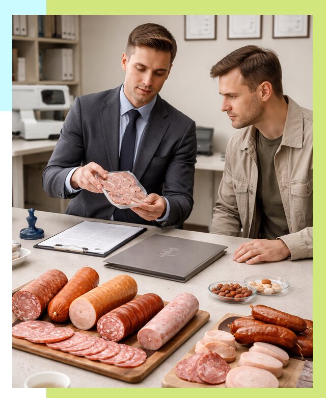 Сертификация колбасных изделий в Снежинске от 7794 р. | Алешин-Снж