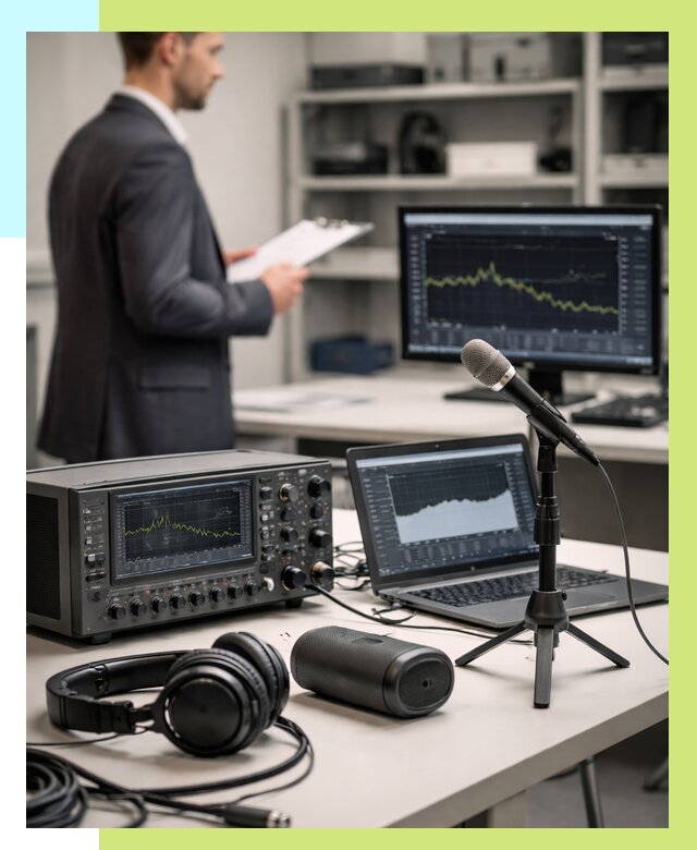 Сертификация аудиотехники в Снежинске от 15588 р., Алешин-Снж