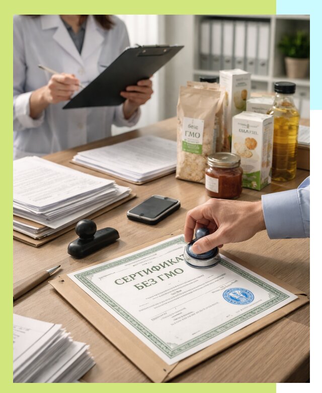 Получение сертификата Без ГМО для продукции в Снежинске